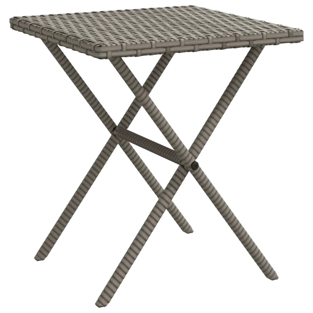 Lettini Prendisole 2 pz con Tavolino Grigio in Polyrattan 368265