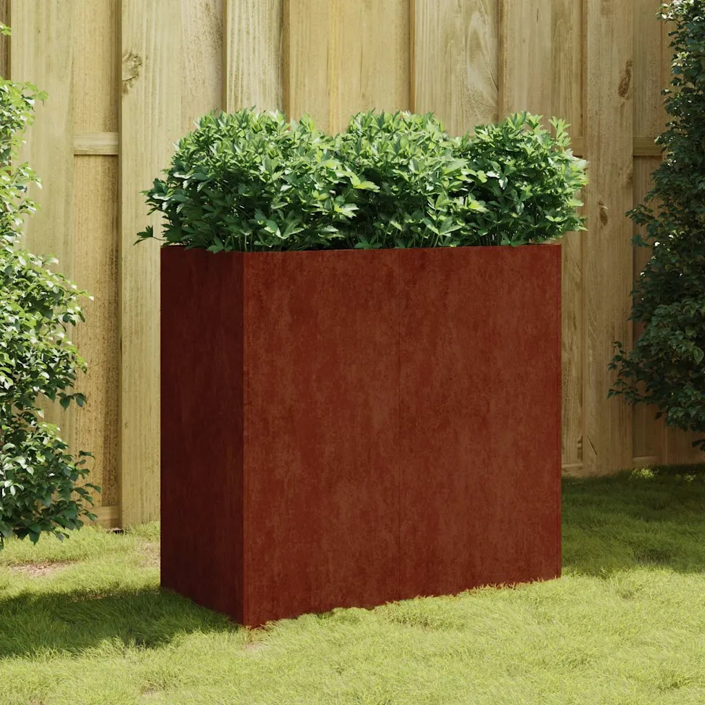 Fioriera 80x40x80 cm in Acciaio Corten 824525