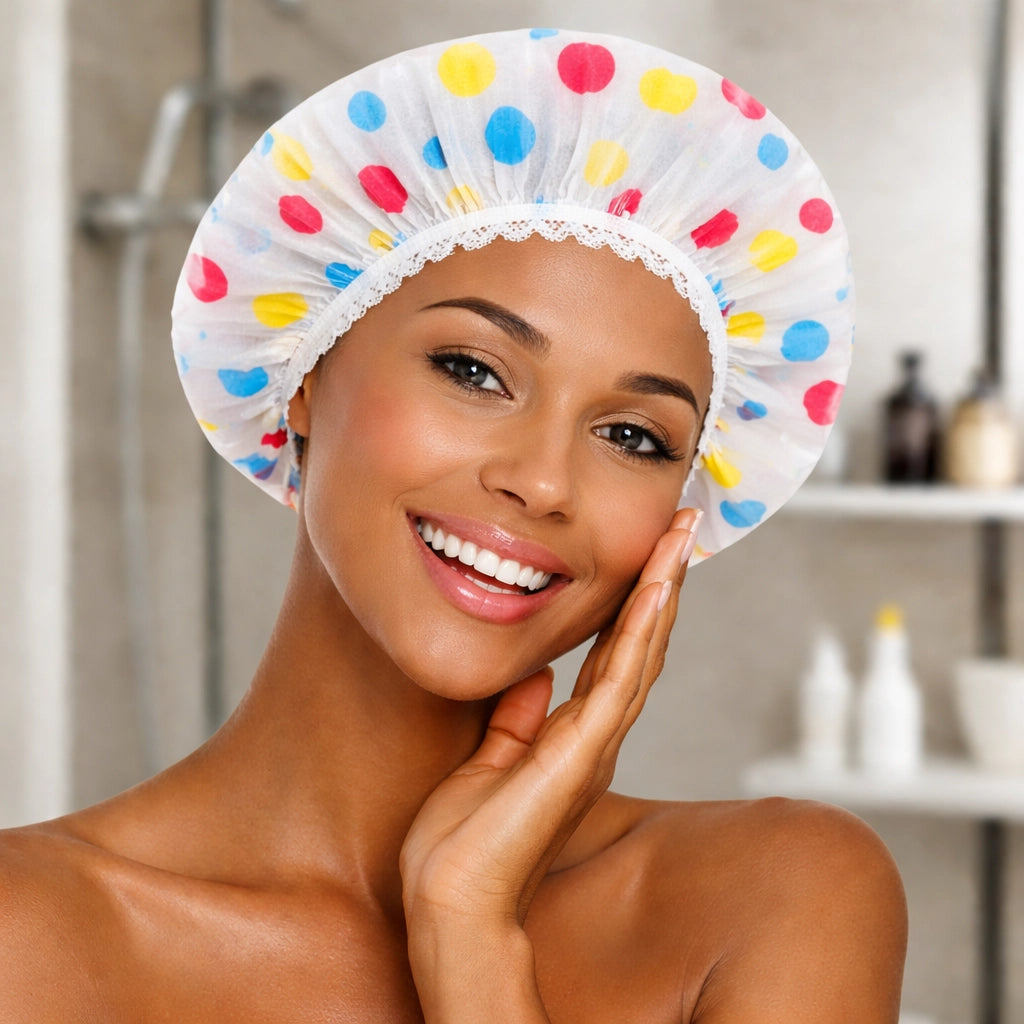 4 Cuffie Per Capelli Cuffia Doccia Impermeabile Protezione Bagno Igiene Spa90610