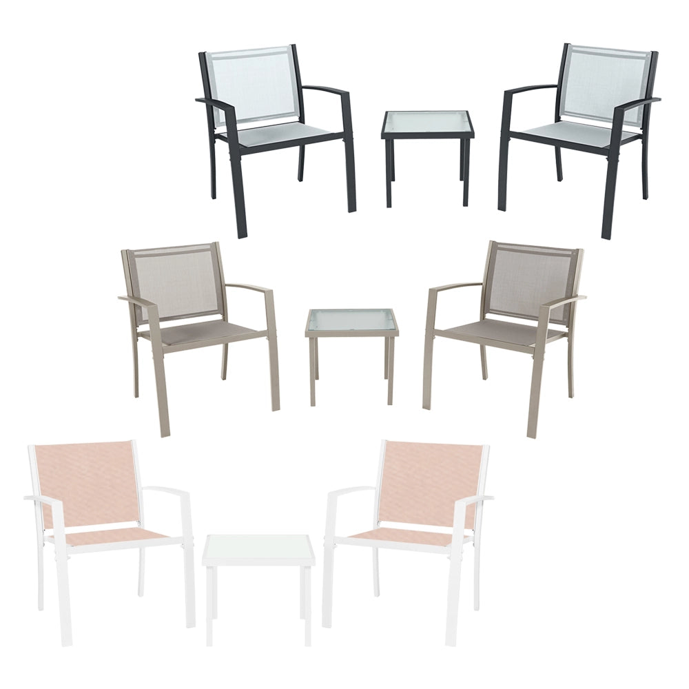 SALOTTO DA GIARDINO 'PARIDE' tessuto colore marrone  - LIF