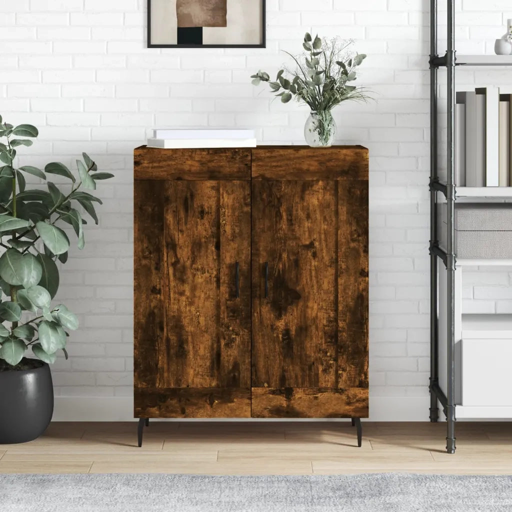 Credenza Rovere Fumo 69,5x34x90 cm in Legno Multistrato 830217