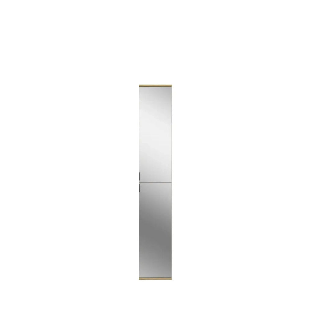 Armadio BODITE – 6 porte con specchi – Rovere chiaro – Eleganza e funzionalità