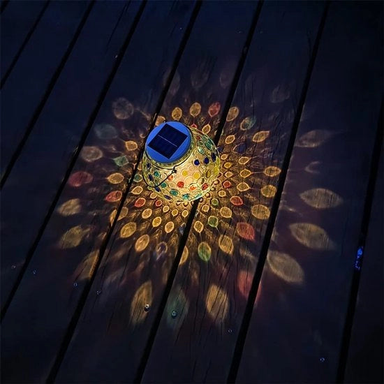 Lampada da Terra a Controllo di Luce con Fonte Solare, IP65 Resistente all'Acqua, Lampada da Tavolo per Esterno, Decorativa per Terrazza, Giardino, Camera