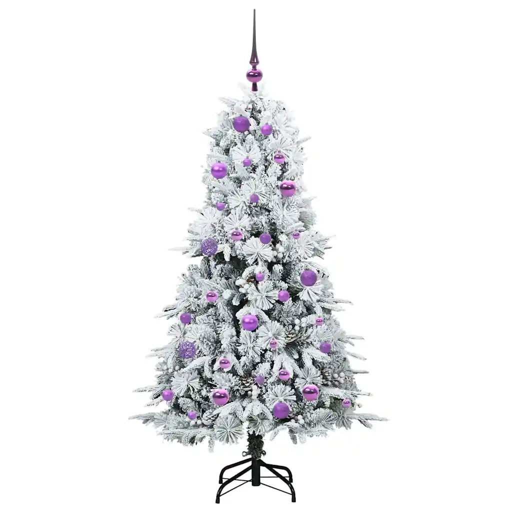 Albero di Natale Artificiale con Rami Pieghevoli Bianco 150 cm 3397477