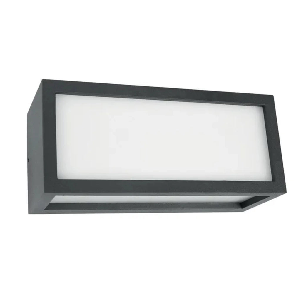 Applique Esterno Moderna Dakota Alluminio Nero Bianco 1 Luce E27 Ip44
