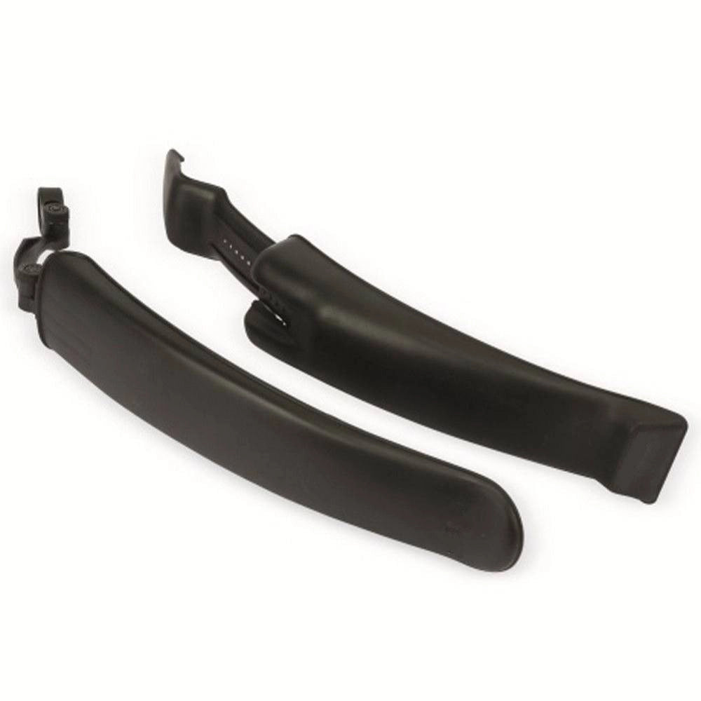 Trade Shop - Set 2 Parafanghi Per Bicicletta 24 - 26'' Parafango Anteriore E Posteriore Nero -