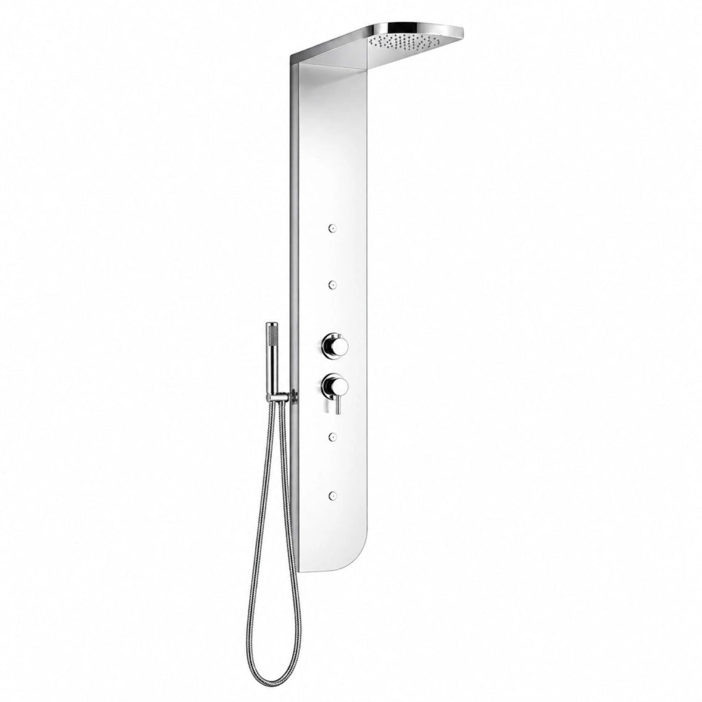 Colonna doccia acciaio inox 3 funzioni 4 bocchette idro lombari l20xp50xh150 005b *** finitura- cromo lucido, confezi...