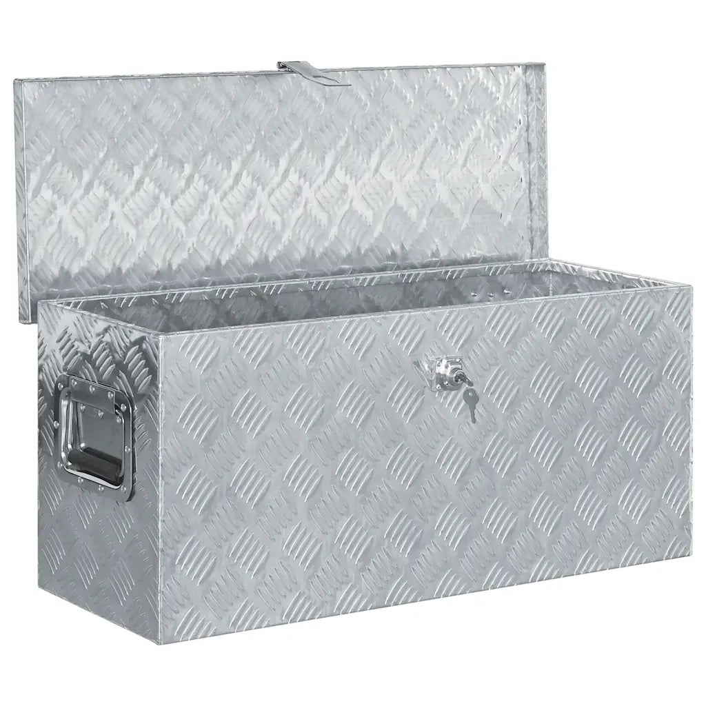 Cassetta in Alluminio 80x30x35 cm Argento CFW2298532
