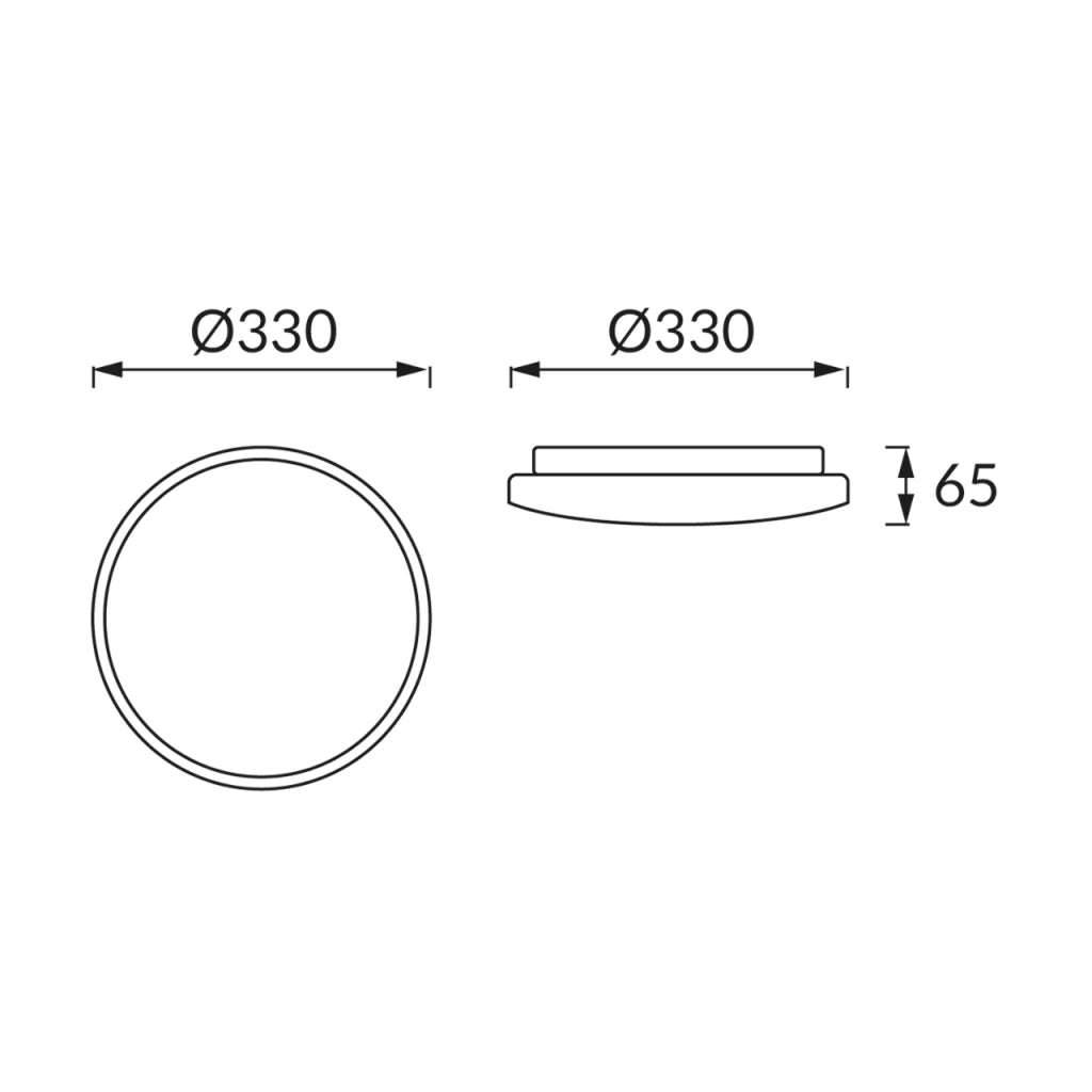 Plafoniera LED rotonda bianco-oro 33cm 18W 4000K Linus Struhm