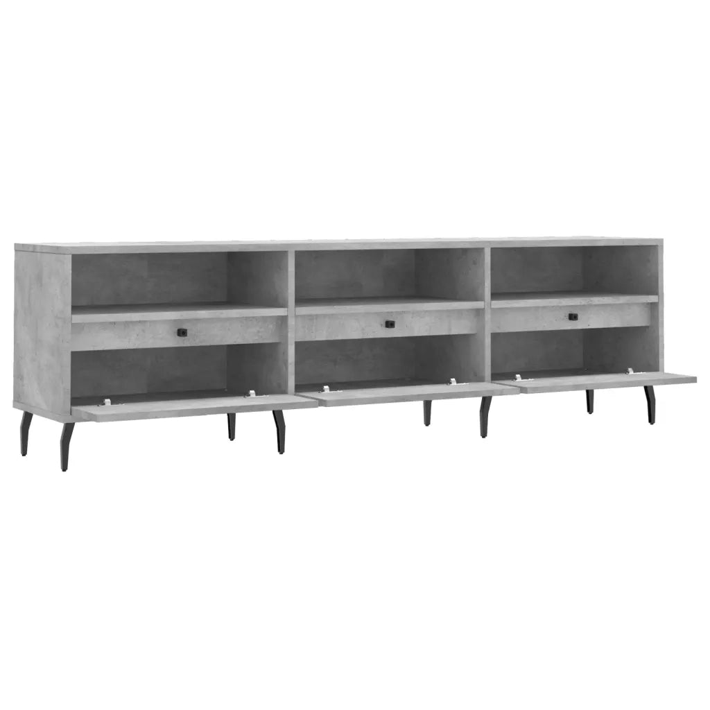 Mobile TV-Credenza TV-Console TV Grigio Cemento 150x30x44,5 cm Legno Multistrato 468542