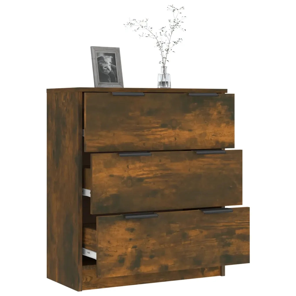 Credenza Rovere Fumo 60x30x70 cm in Legno tecnico 816985