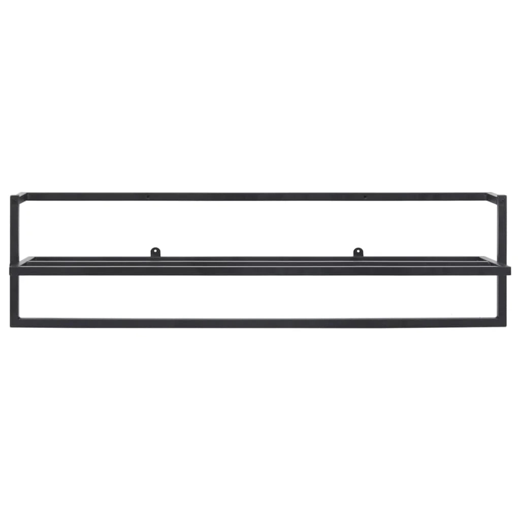 Portasciugamani 95 x 25 x 22 cm acciaio nero 02_0001651