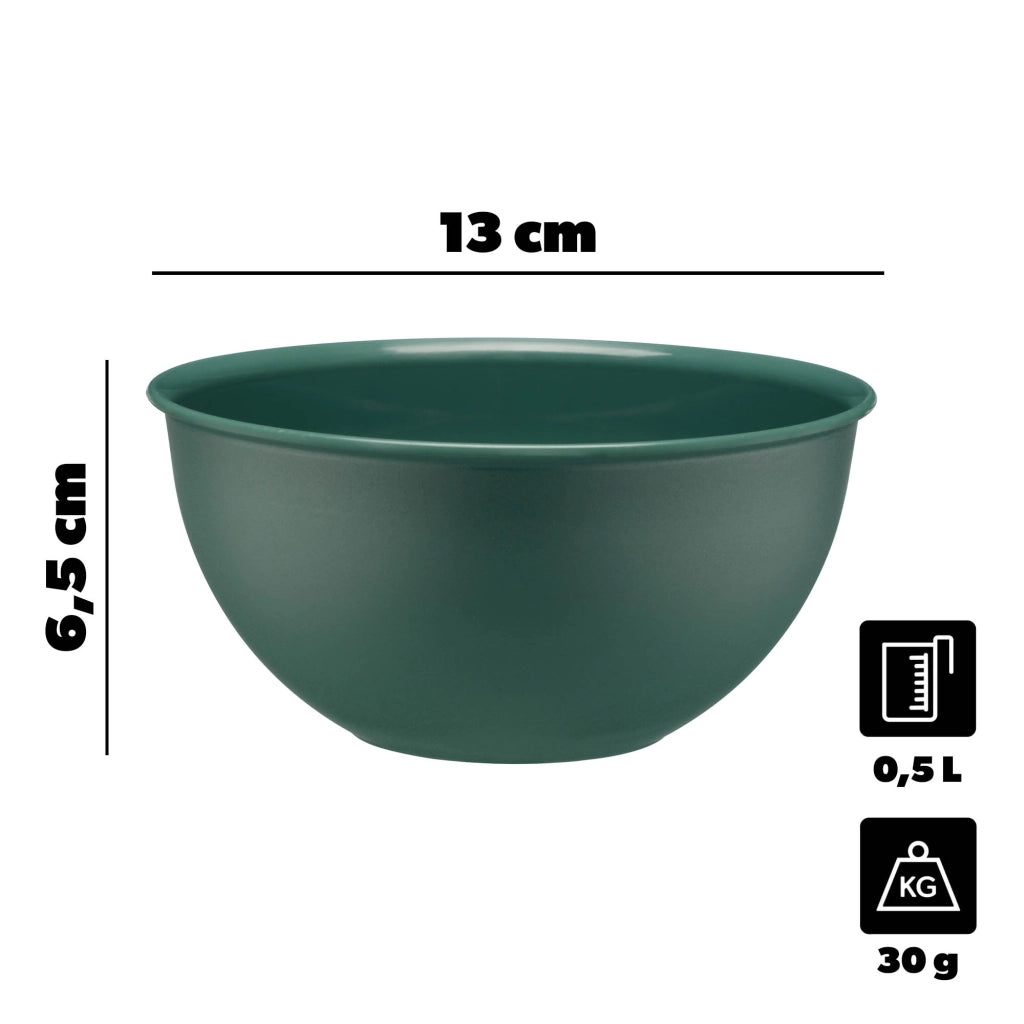 Ciotola da cucina in plastica KADAX 0,5 l, ciotola per macedonia piccola universale 13 cm