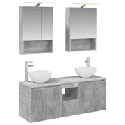 Set di Armadi da Bagno 5 pcs Grigio Cemento 50 x 14,5 x 70 cm 3406362
