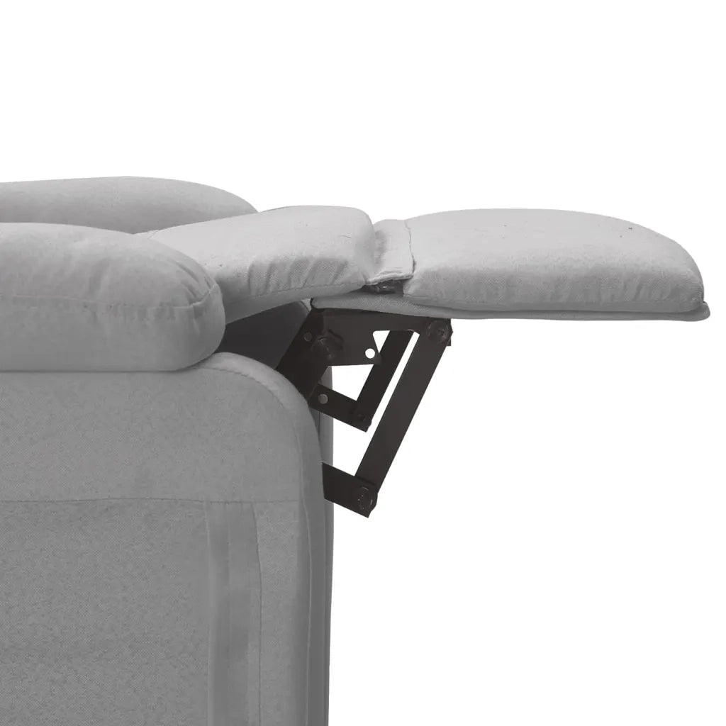 Poltrona Reclinabile in Tessuto Grigio Chiaro 344890