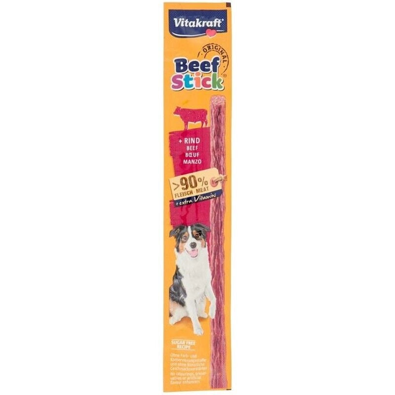 SET 50 BEEF-STICK SNACK PER CANI IN CONFEZIONE DA 12 GR CIASCUNO GUSTO MANZO