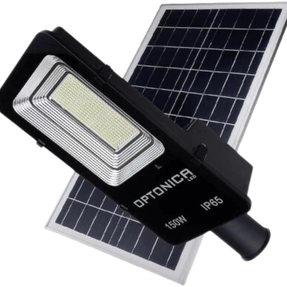 Optonica 9138 lampione led ad energia solare con pannello solare separato con batteria 150 watt