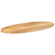 Piano Tavolo 120x50x3,8 cm Ovale in Legno Massello di Mango 370854