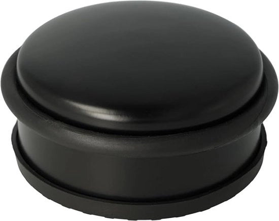 Stoppera di sicurezza rotonda in acciaio inossidabile antiscivolo 10 x 4 cm 1200 g nero