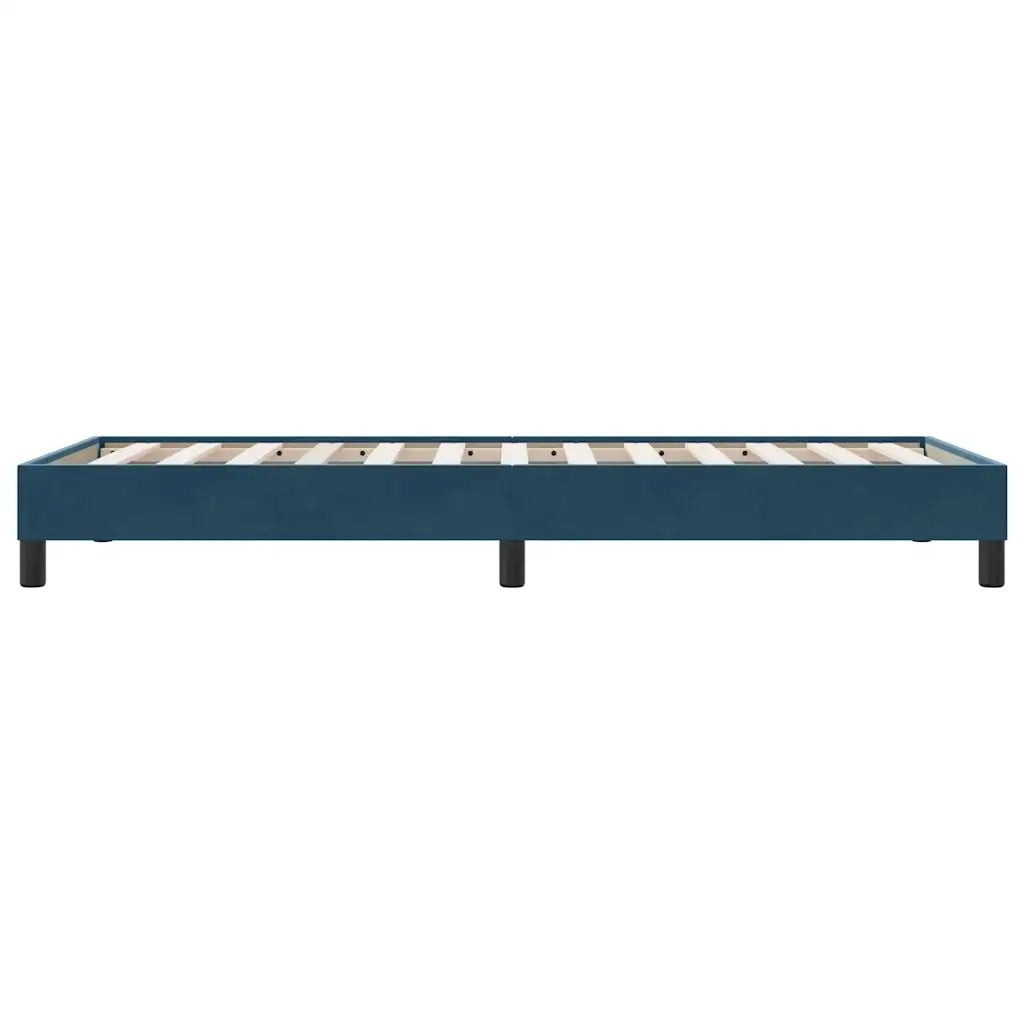 vidaXL Giroletto senza Materasso Blu Scuro 80x210 cm in Velluto