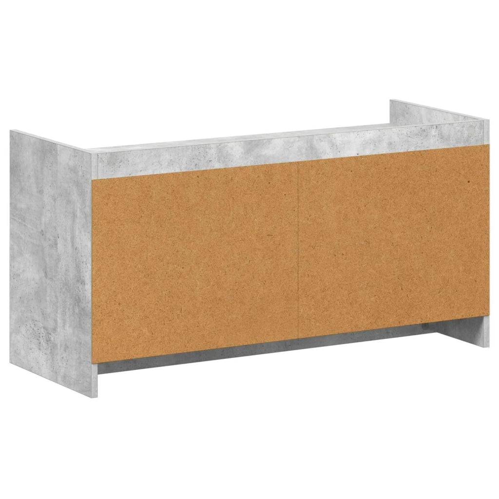 Mobile per scarpe con porta Grigio Cemento 100 x 39,5 x 51 cm 8011358