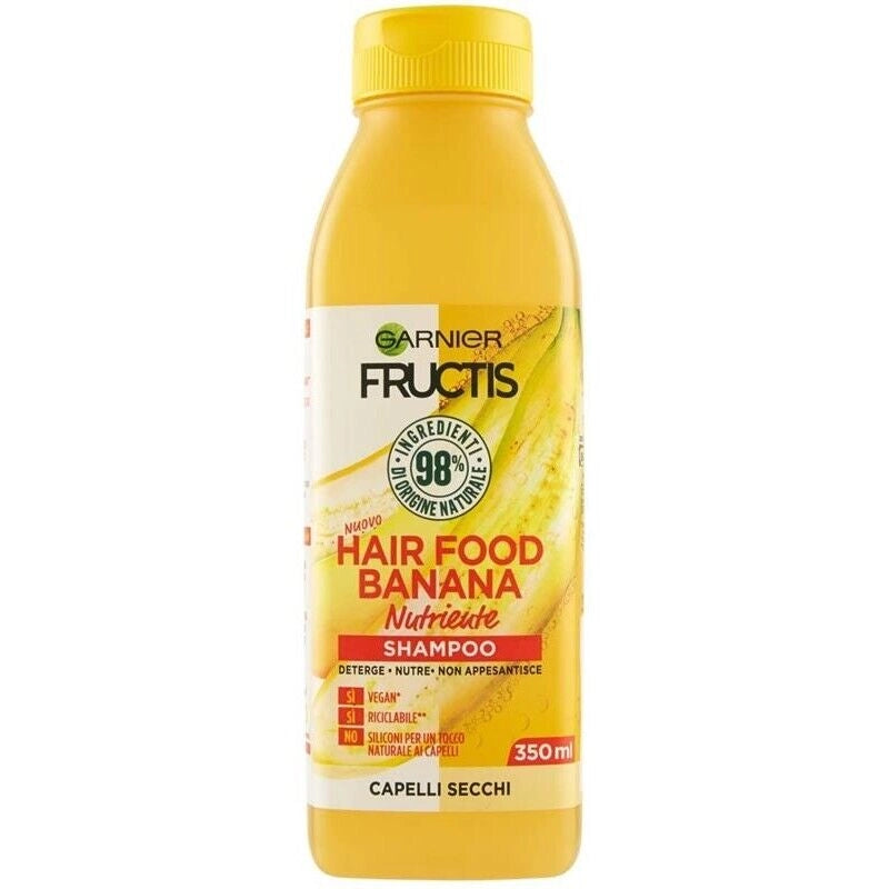 FRUCTIS HAIR FOOD SHAMPOO IN FORMATO DA 350 ML ALLA BANANA