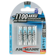 Batteria ricaricabile ministilo ANSMANN NIMH 1100 mAh 4pz