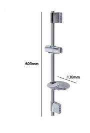 Asta saliscendi colonna doccia regolabile e portasaponetta 60 CM A.79361