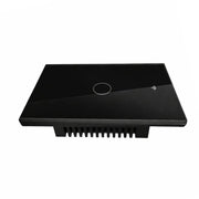 Interruttore Da Incasso Scatola 503, Touch Nero, WIFI 2.4G Matter, TUYA, Smart Life,Apple Home, Google Home, Alexa, SmartThings, 10A, AC 90-250V, 50/60HZ, 120X72X38mm, IP20,Disponibili 1,2,3 Tasti (1 Tasto)