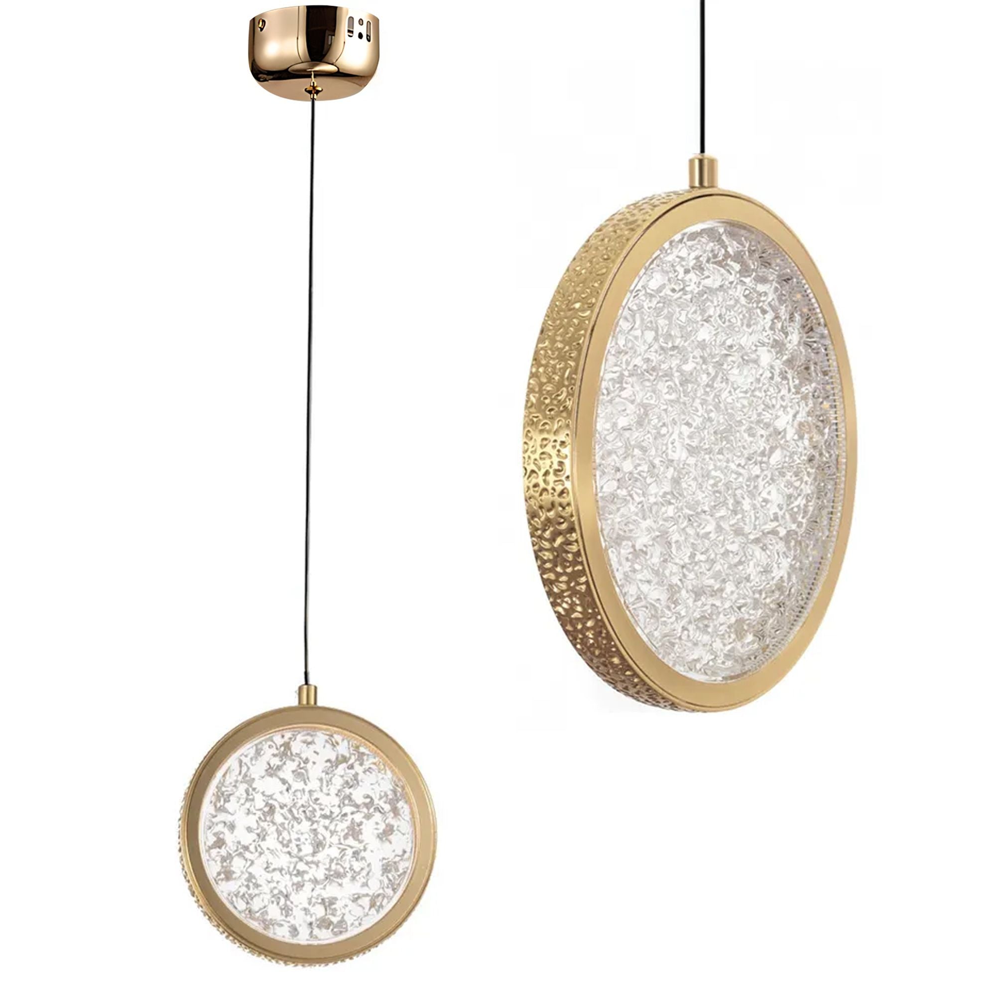 Lampadario A Sospensione In Cristallo Led Lhj100-1cp Złota