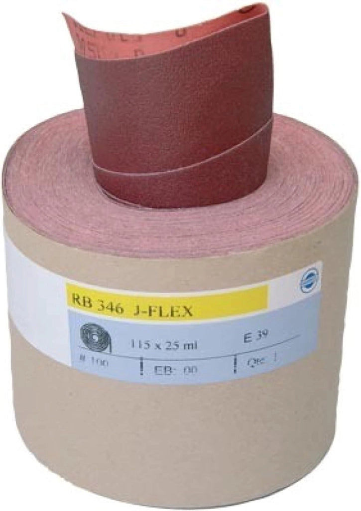 Rotolo di tela abrasiva HERMES Rb 346 J-flex - grana 150 ? 115 x 25 m - 6152873