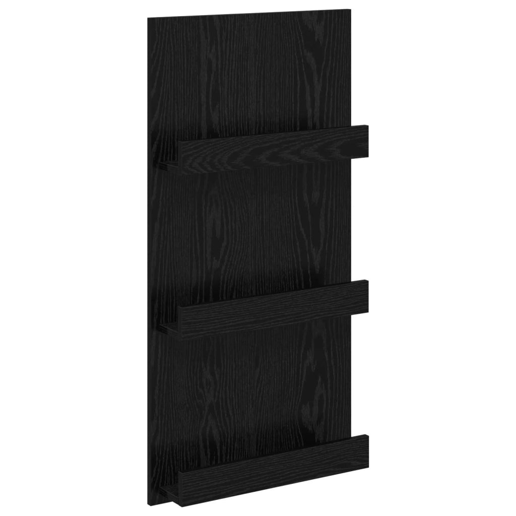 Scaffale per riviste Rovere Nero 51 x 11 x 102 cm CFW9938408