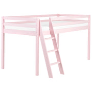 Letto per bambini Rosa in legno di pino UE 90 x 200 cm con telaio a doghe Letto per bambini piccoli