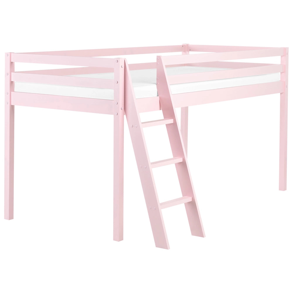 Letto per bambini Rosa in legno di pino UE 90 x 200 cm con telaio a doghe Letto per bambini piccoli
