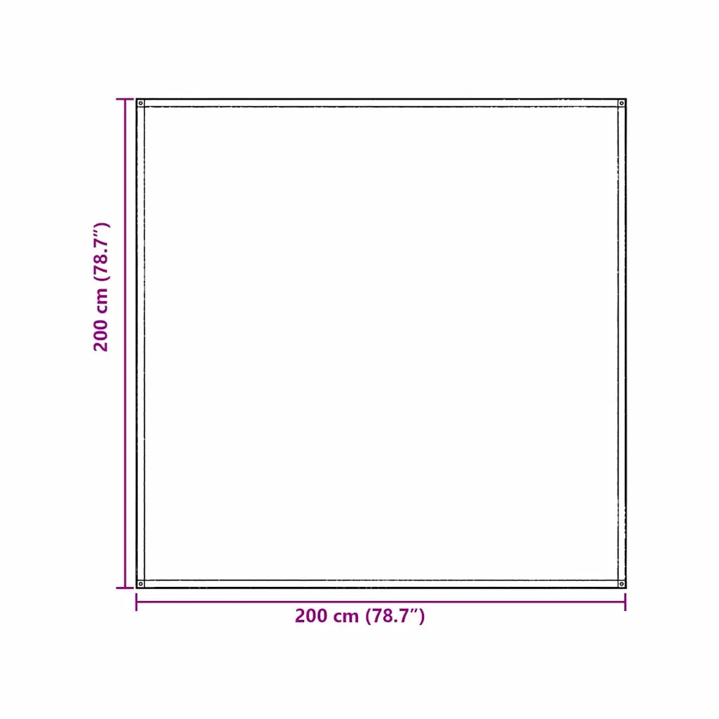 Tappeto da Tenda Grigio chiaro 200 x 200 cm Polietilene 42000185