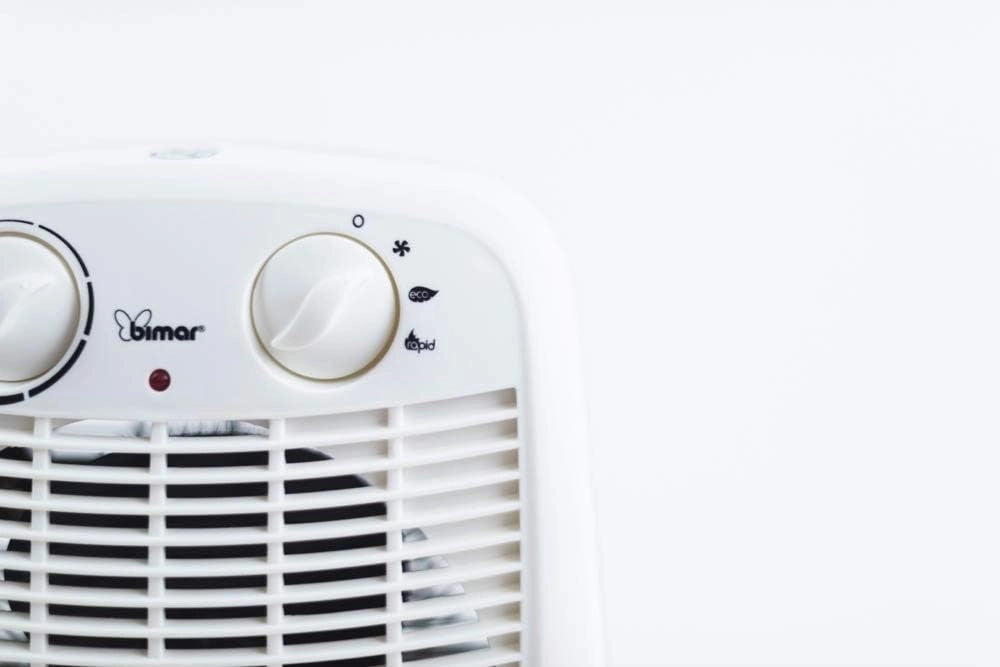 Bimar HF195 Stufa elettrica Termoventilatore Elettrico da 2000W a Basso Consumo con Termostato Regolabile