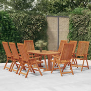 Sedie da Giardino Pieghevoli 8pz in Legno Massello di Eucalipto 3087346