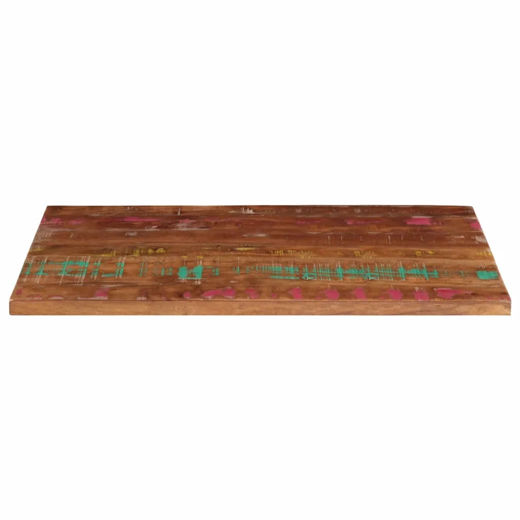 Piano Tavolo 120x70x2,5 cm Rettangolare in Massello di Recupero 371077