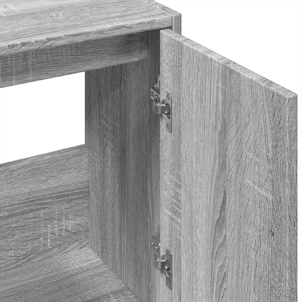 Mobile Lavabo Grigio Sonoma 63x29x55 cm in Legno Multistrato 848099