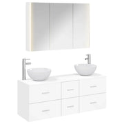 Set di mobili per il bagno 4 pcs Bianco 3406743
