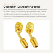 Adattatore R410a - 2 modi di connessione - adatto per sistemi di climatizzazione - in rame - mini-split systemi