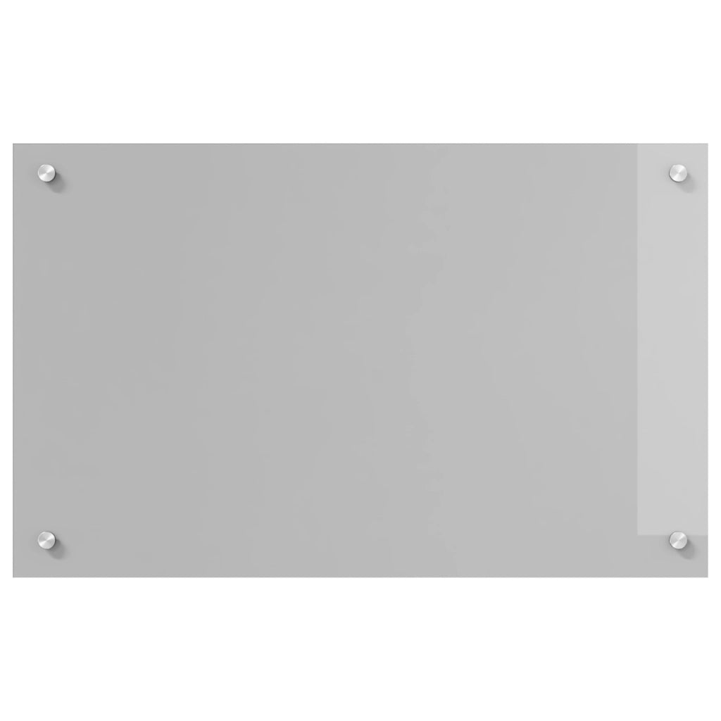 Schienale Cucina Grigio Chiaro 80x50x0,6 cm in Vetro Temperato