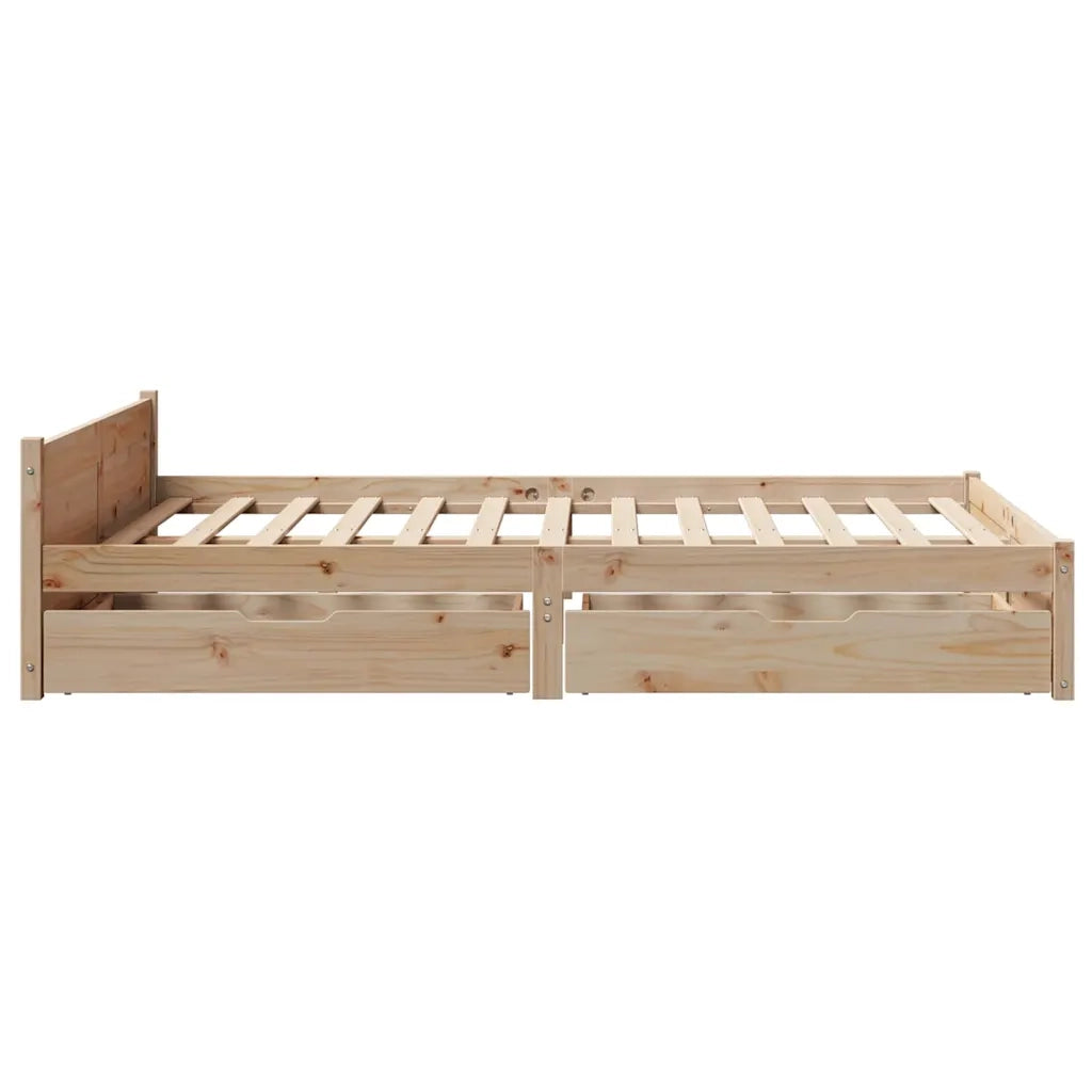 vidaXL Letto senza Materasso 140x190 cm in Legno Massello di Pino
