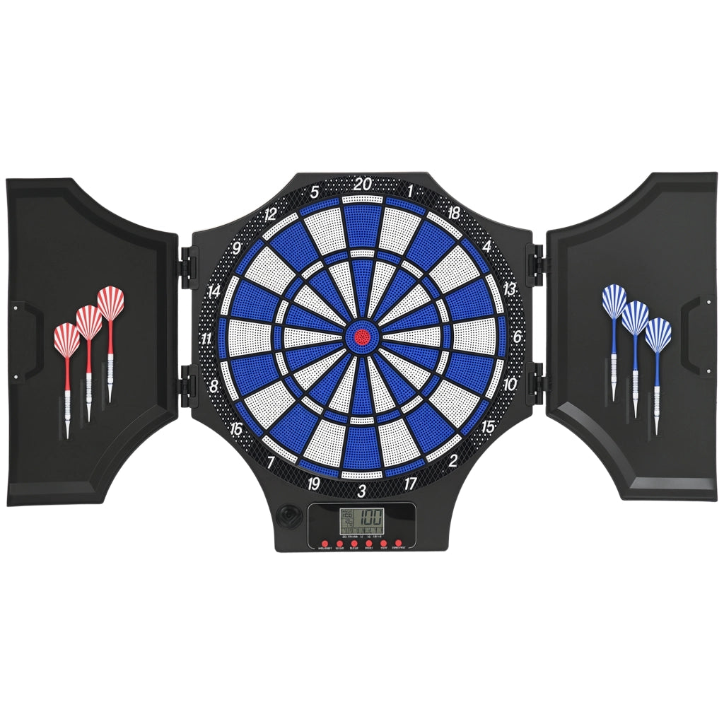 Bersaglio Elettronico per Freccette con 31 Giochi ¨C zephmum ¨C Nero 2 Porte Pieghevole