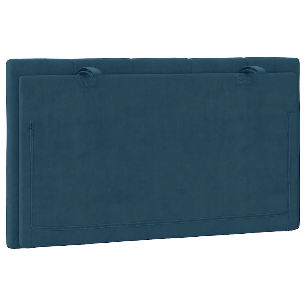 Cuscino Testiera Hanko Blu 80 cm in Velluto CFW4731337