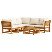 Set Salotto da Giardino 6 pz con Cuscini in Massello di Acaciacod mxl 92500
