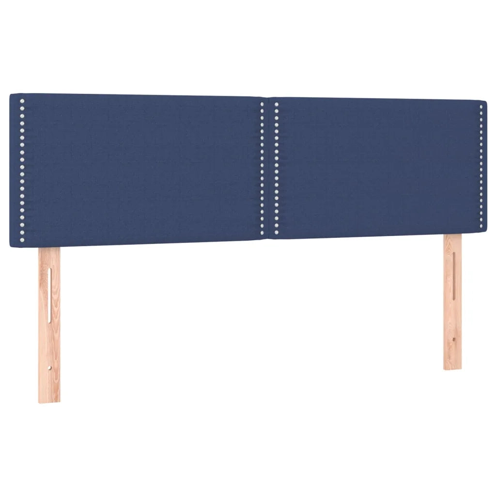 Letto a Molle con Materasso e LED Blu 140x190 cm in Tessuto 3133075