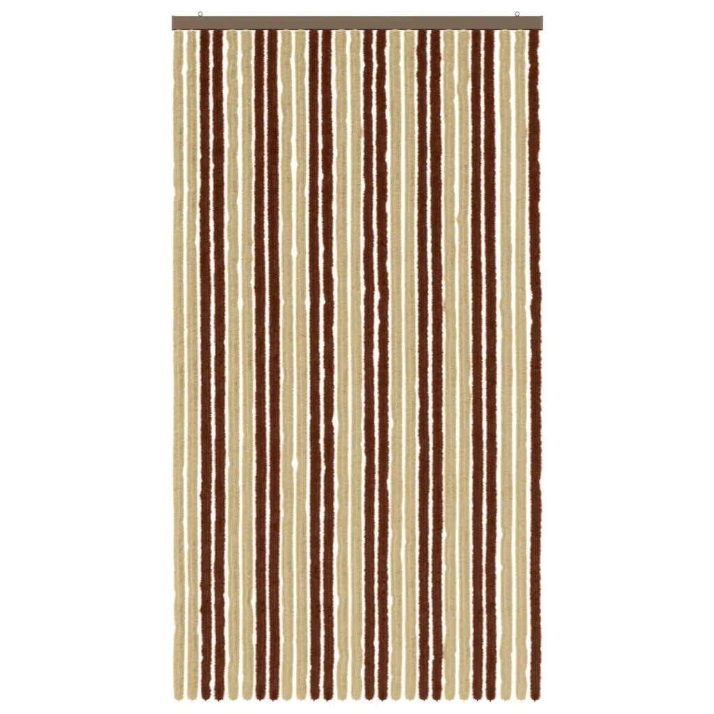 Tenda per insetti in chenille Marrone e Beige 118 x 220 cm 42034452