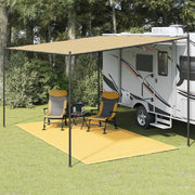 Tappeto da Tenda 200x400 cm Beige 310758