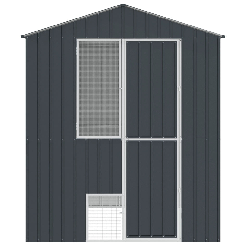 Aviario per Uccelli Antracite 210x215x247 cm Acciaio